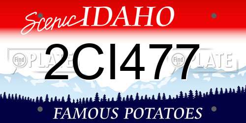 2CI477 Idaho License Plate