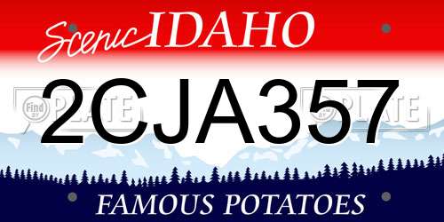 2CJA357 Idaho License Plate