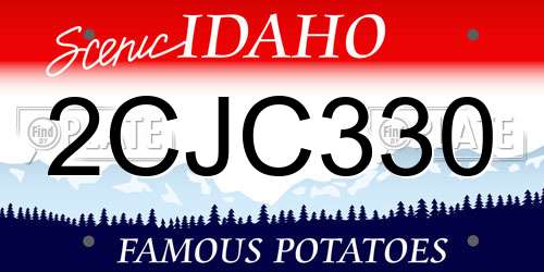 2CJC330 Idaho License Plate