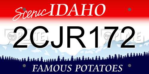 2CJR172 Idaho License Plate
