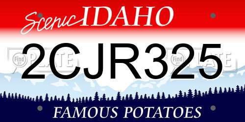 2CJR325 Idaho License Plate