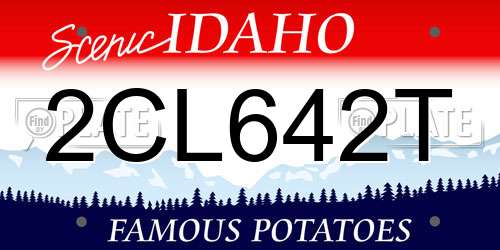 2CL642T Idaho License Plate