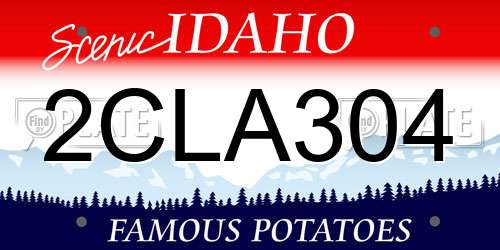 2CLA304 Idaho License Plate