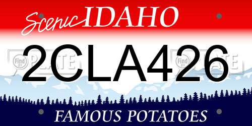 2CLA426 Idaho License Plate