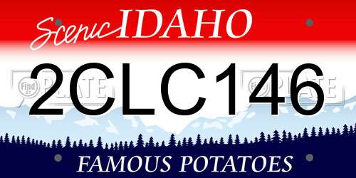 2CLC146 Idaho License Plate