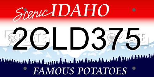 2CLD375 Idaho License Plate