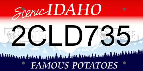 2CLD735 Idaho License Plate