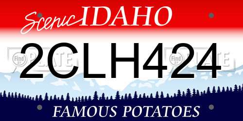2CLH424 Idaho License Plate