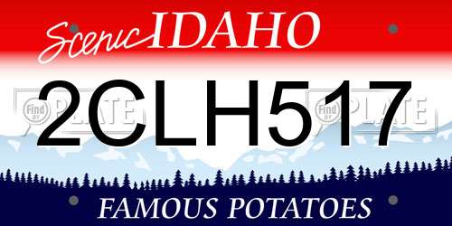 2CLH517 Idaho License Plate