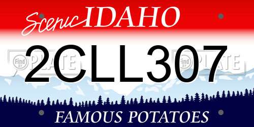 2CLL307 Idaho License Plate
