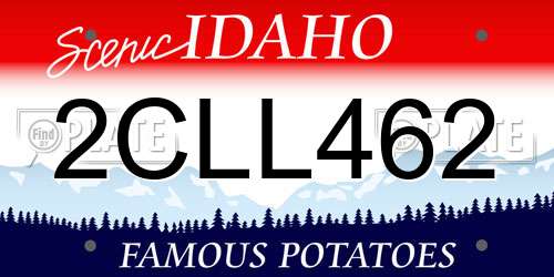 2CLL462 Idaho License Plate