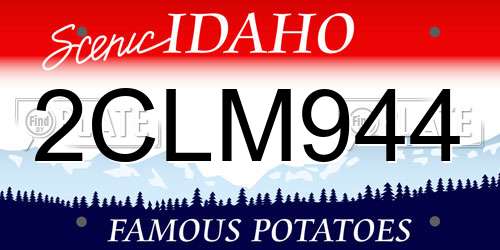 2CLM944 Idaho License Plate