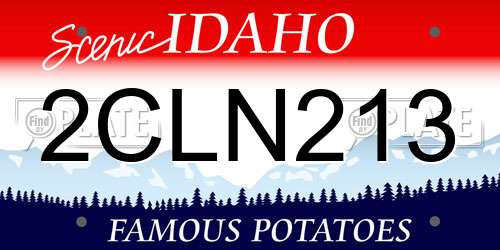 2CLN213 Idaho License Plate