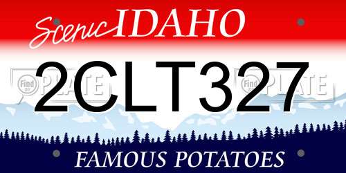 2CLT327 Idaho License Plate