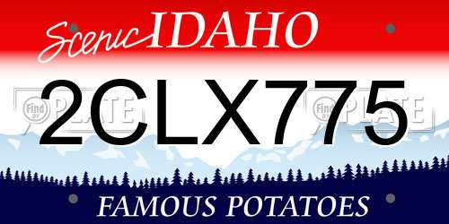 2CLX775 Idaho License Plate