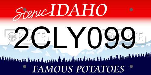 2CLY099 Idaho License Plate