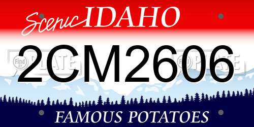 2CM2606 Idaho License Plate