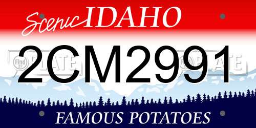 2CM2991 Idaho License Plate