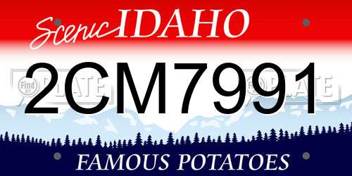 2CM7991 Idaho License Plate