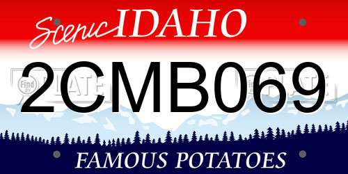 2CMB069 Idaho License Plate