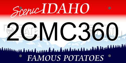 2CMC360 Idaho License Plate