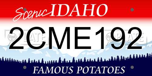 2CME192 license plate in ID state