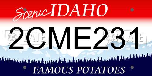 2CME231 Idaho License Plate