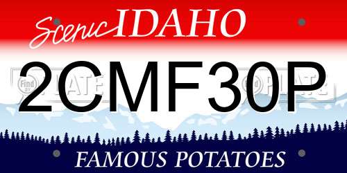 2CMF30P Idaho License Plate