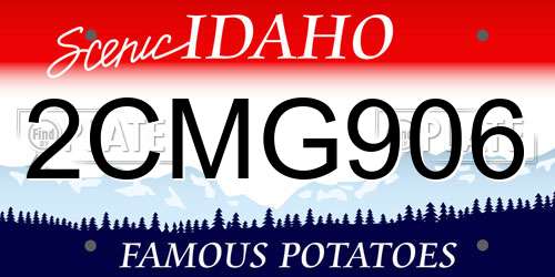 2CMG906 Idaho License Plate