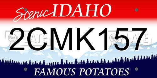 2CMK157 Idaho License Plate