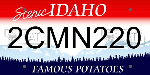 2CMN220 Idaho License Plate