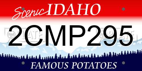 2CMP295 Idaho License Plate