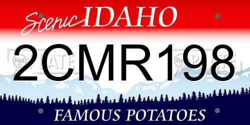 2CMR198 Idaho License Plate
