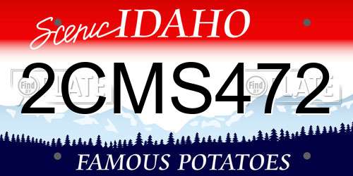 2CMS472 Idaho License Plate