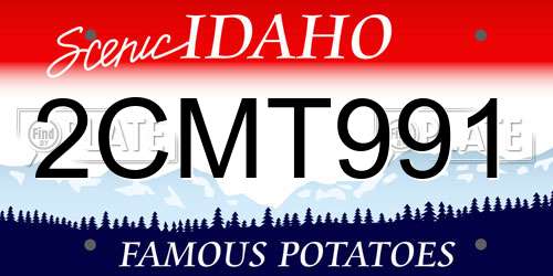 2CMT991 Idaho License Plate