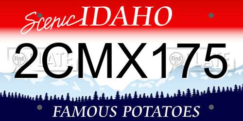 2CMX175 Idaho License Plate