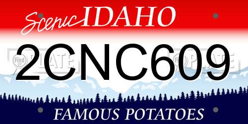 2CNC609 Idaho License Plate