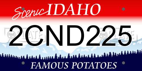 2CND225 Idaho License Plate