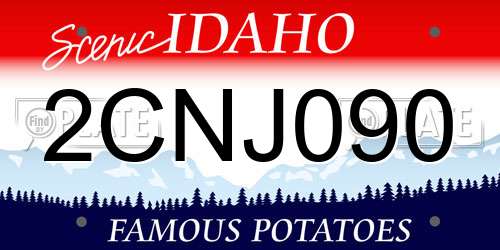 2CNJ090 Idaho License Plate