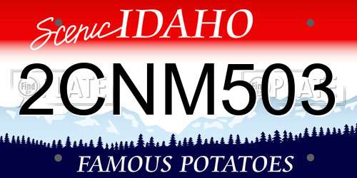 2CNM503 Idaho License Plate