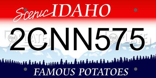 2CNN575 Idaho License Plate