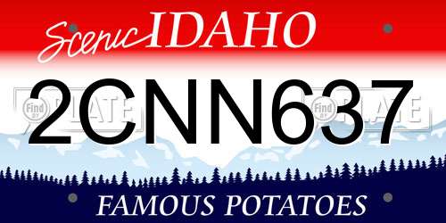 2CNN637 Idaho License Plate