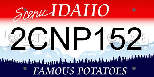 2CNP152 Idaho License Plate