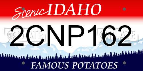 2CNP162 Idaho License Plate