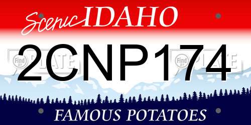 2CNP174 Idaho License Plate