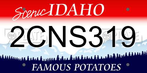 2CNS319 Idaho License Plate