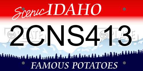 2CNS413 Idaho License Plate