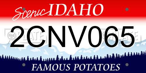 2CNV065 Idaho License Plate