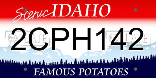 2CPH142 Idaho License Plate