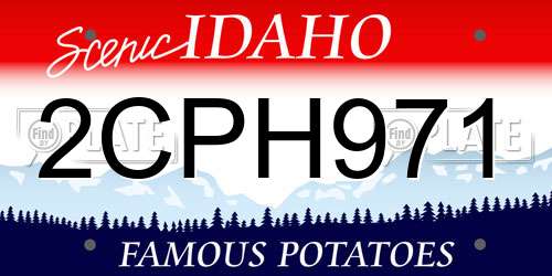2CPH971 Idaho License Plate